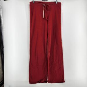 Skims Brick Medium Cotton Jersey Straight Leg Pants NWT